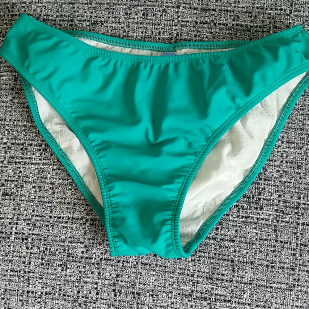 Azza teal swim bottom sz L lined